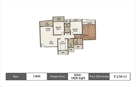 3 BHK 1094-1426