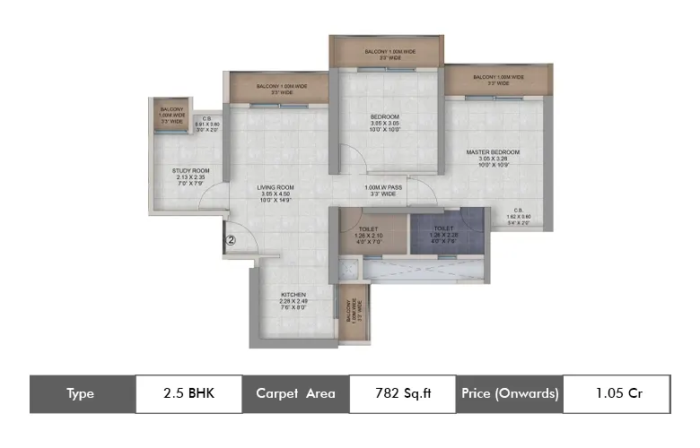 2.5 BHK-782