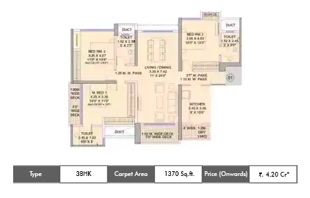 3 BHK-1370