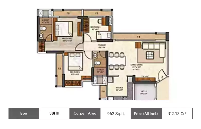 3 BHK-962