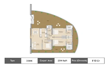 3 BHK 2314 SqFt